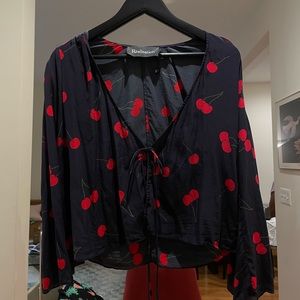 Silk Realisation Cherry Blouse